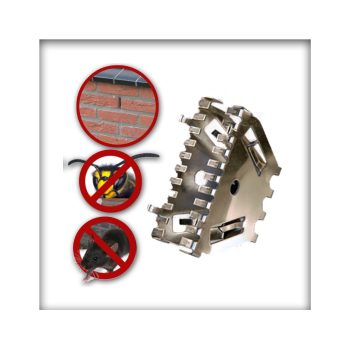 Bienenbeisser® Stoßfugenlüfter rostfrei Edelstahl 70 mm  60 Stück