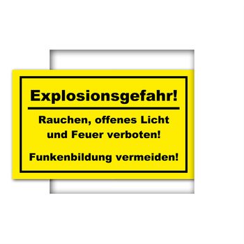 Warnschild - Explosionsgefahr!