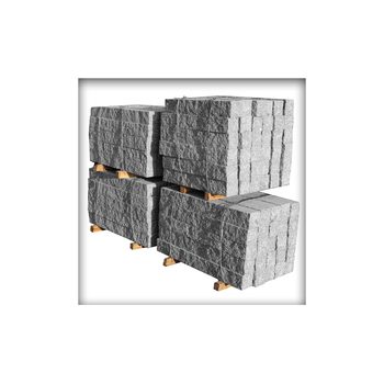 Granit Palisade G341 Grau 12 x12 cm 50 cm 11 Stück