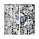 Dekosplitt Blauquarz 10/30 mm Quarz Blau Edelsplitt 20 kg...