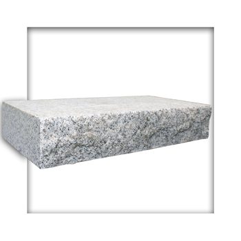 Mauerstein Granit G603 Naturstein hellgrau 40x20x7,5 cm gesägt Trockenmauer
