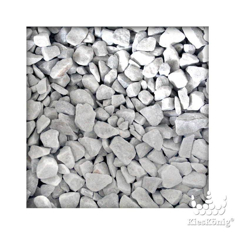Zierkies 25 kg Carrara Weiß Marmor Splitt Aquarium Garten Kies Stein Teppich 