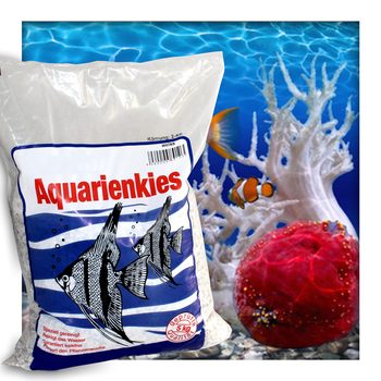 Aquariensand Aquariumsand Bodengrund 2-4 mm Aquarienkies hochrein Naturweiss