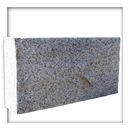 Mauerstein Granit Naturstein hellgrau 40x7,5x20 cm gesägt Trockenmauer Verblender Sockel 10 Stück ( 0,8 m² )