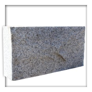 Mauerstein Granit Naturstein hellgrau 40x7,5x20 cm gesägt Trockenmauer Verblender Sockel 100 Stück ( 8,8 m² )