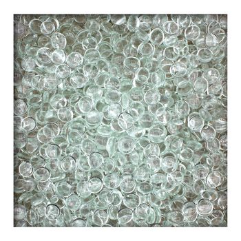2,5 kg Glasnuggets Glassteine Muggelsteine Mosaiksteine Tischdeko 17-19 mm Kristall
