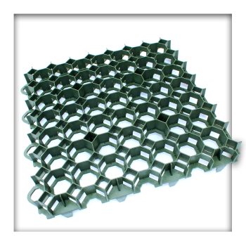 Rasengitter 49,2 x 49,2 x 3,7 cm Grün Rasengitterplatten Rasenwaben Rasenmatten mit Bodenkreuzen Bodenwaben 80 Stück ( 19,36 m² )