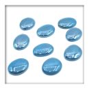 Opake Glasnuggets Glassteine Muggelsteine Mosaiksteine Seeblau 25/40 2,5 kg