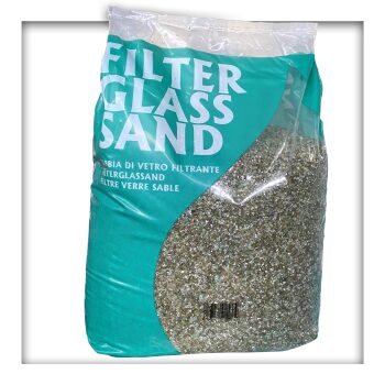 20 kg Filterglas Pool Filtermaterial Sandfilteranlage Körnung 0,4 - 1,6 mm