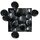 Glasnuggets Schwarz opak 25/30 mm 1 kg
